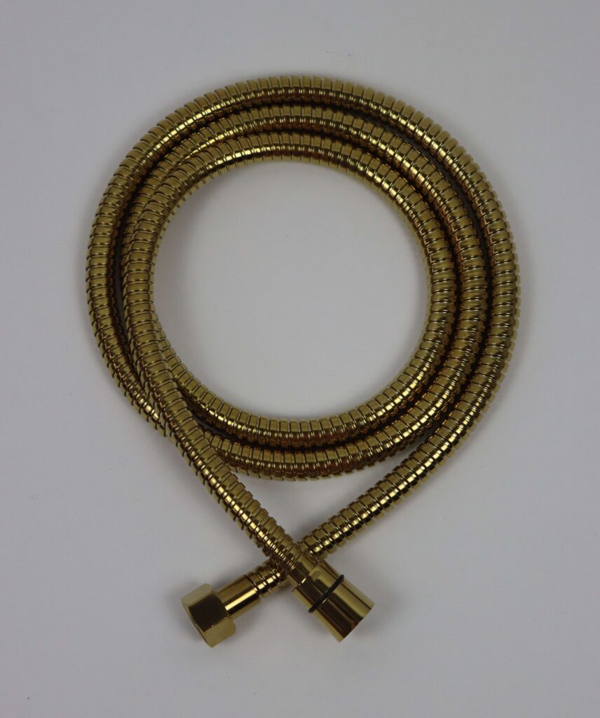 Gold metal hose